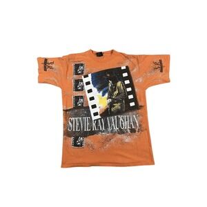 RARE Orange Vintage 1993 Stevie Ray Vaughan Tee Size Large Brockum Worldwide